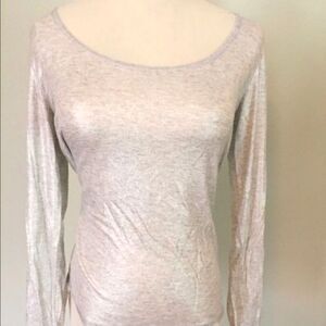[Jon] Silver Shimmer Long Sleeve Top Sz: L NWT!